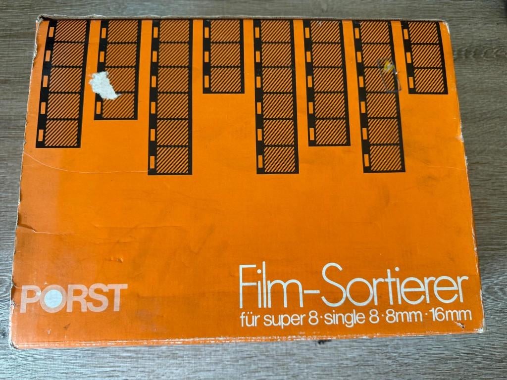 Complete Super 8 film montage set – viewer + splicers, Ophalen, 8mm film