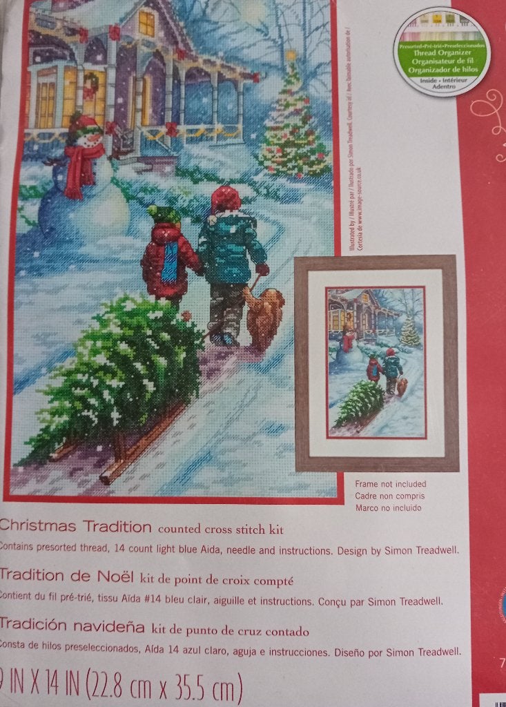 Borduurpakket Christmas Tradition van Dimensions, Verzenden, Nieuw, Borduurpakket