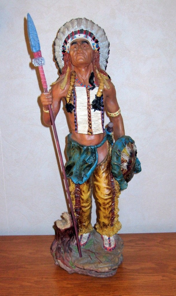 3 grandes statues d indien., Collections, Statues & Figurines, Comme neuf, Enlèvement