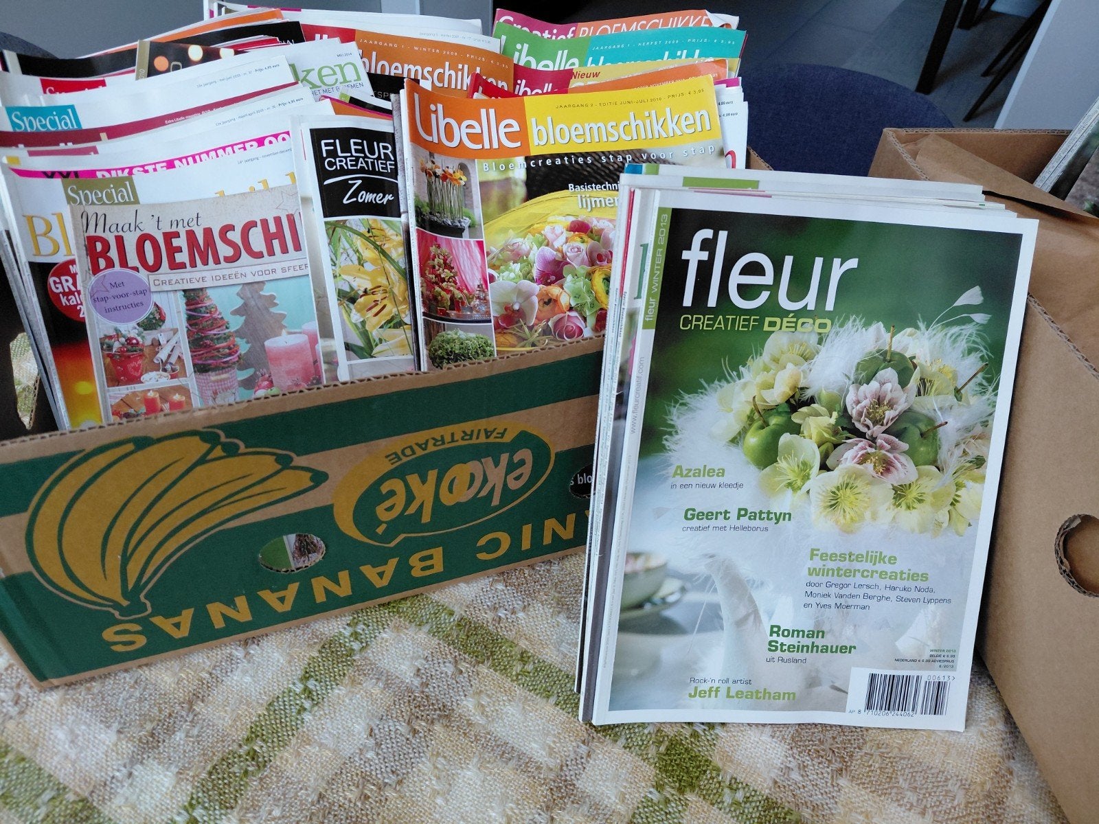bloemschikken, Boeken, Ophalen
