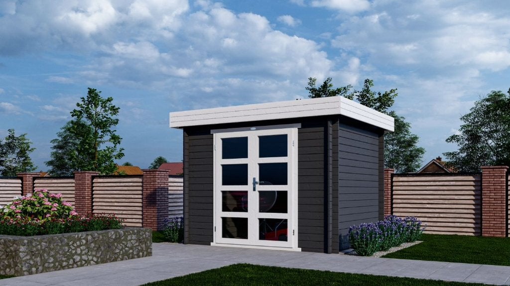 NOUVELLE cabane en rondins moderne 325M, Envoi, Neuf