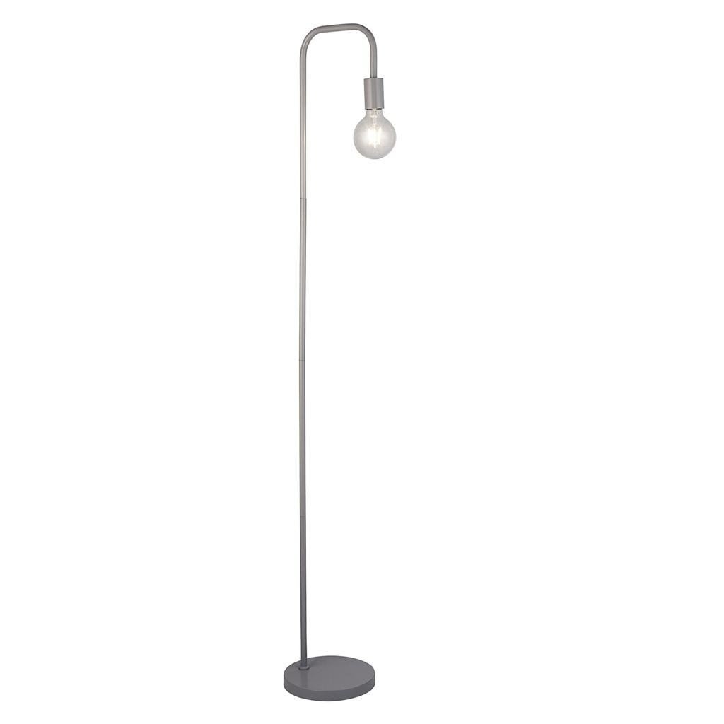 Matgrijze vloerlamp met overhangende lamp, Maison & Meubles, Lampes | Lampadaires, Enlèvement ou Envoi, Neuf