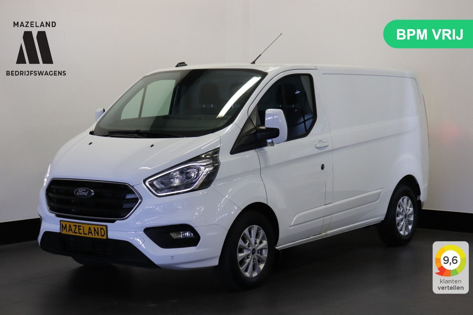 Ford Transit Custom 2.0 TDCI 170PK Automaat EURO 6 - Airco -, Automaat, Parkeersensor, Wit, Bedrijf