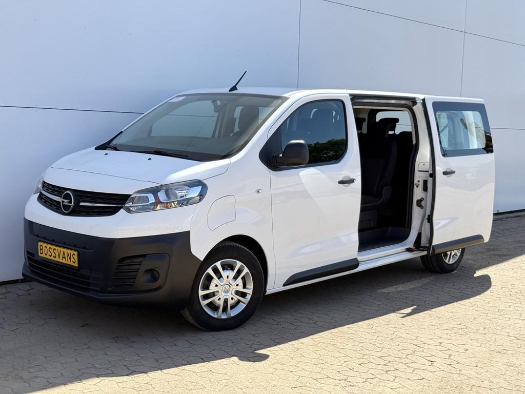 Opel e-Vivaro L2H1 75 kWh 136PK 9-persoons L2H1 330km WLTP 9, Auto's, Stof, Gebruikt, Zwart, Wit