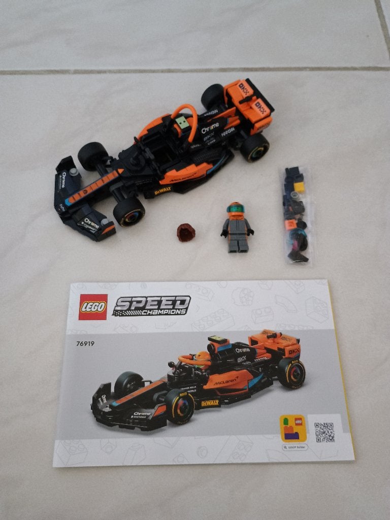 Lego Speed Champions McLaren Formule 1 racewagen 2023 76919, Pièces supplémentaires incluses, Lego, Ensemble complet, Enlèvement