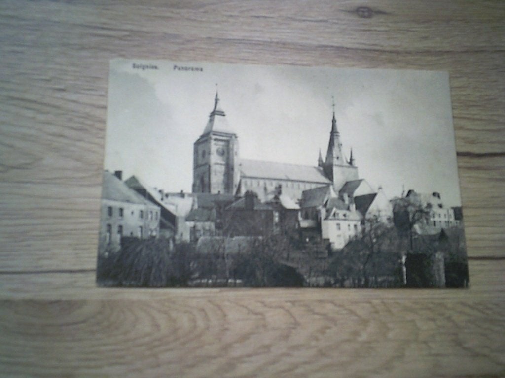 SOIGNIES: Panorama - Eglise Saint-Vincent, Enlèvement ou Envoi, Avant 1920, Non affranchie, Hainaut