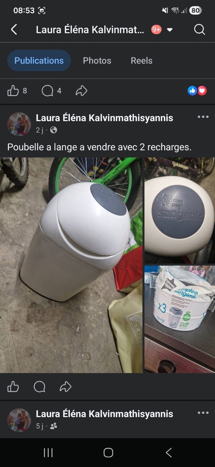 Poubelle a couche, Enlèvement