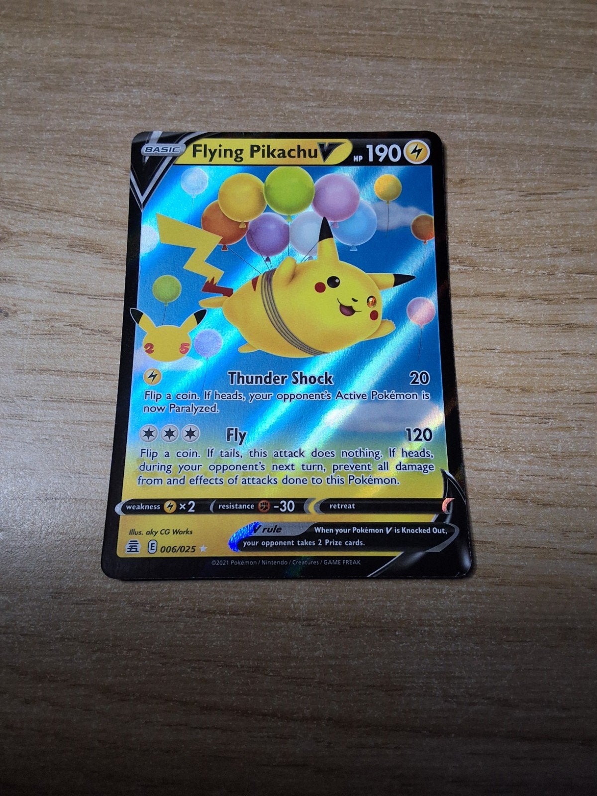 flying pikachu 006/025, Ophalen