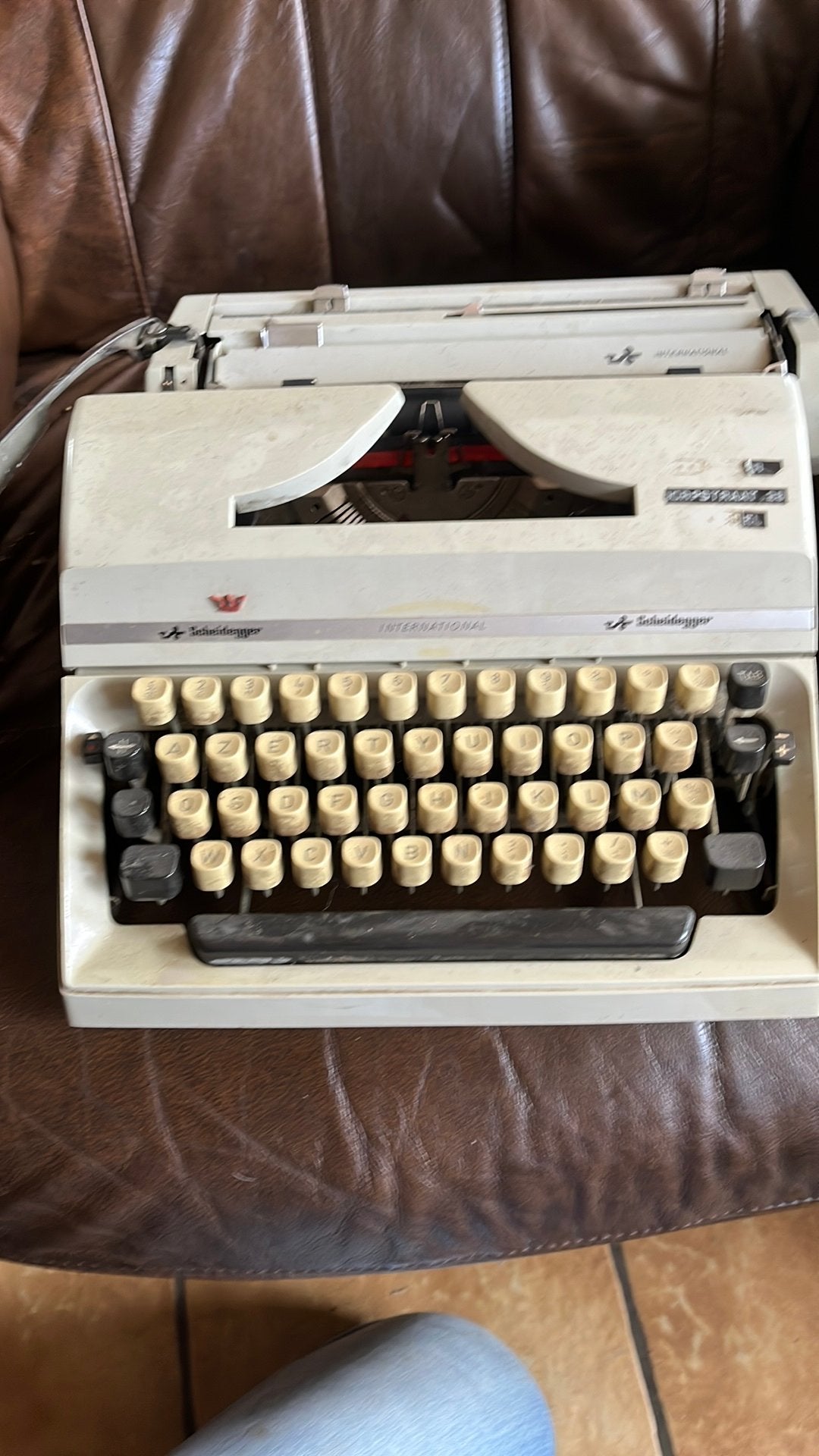 Scheidegger typmachine, Diversen, Typemachines, Ophalen, Zo goed als nieuw