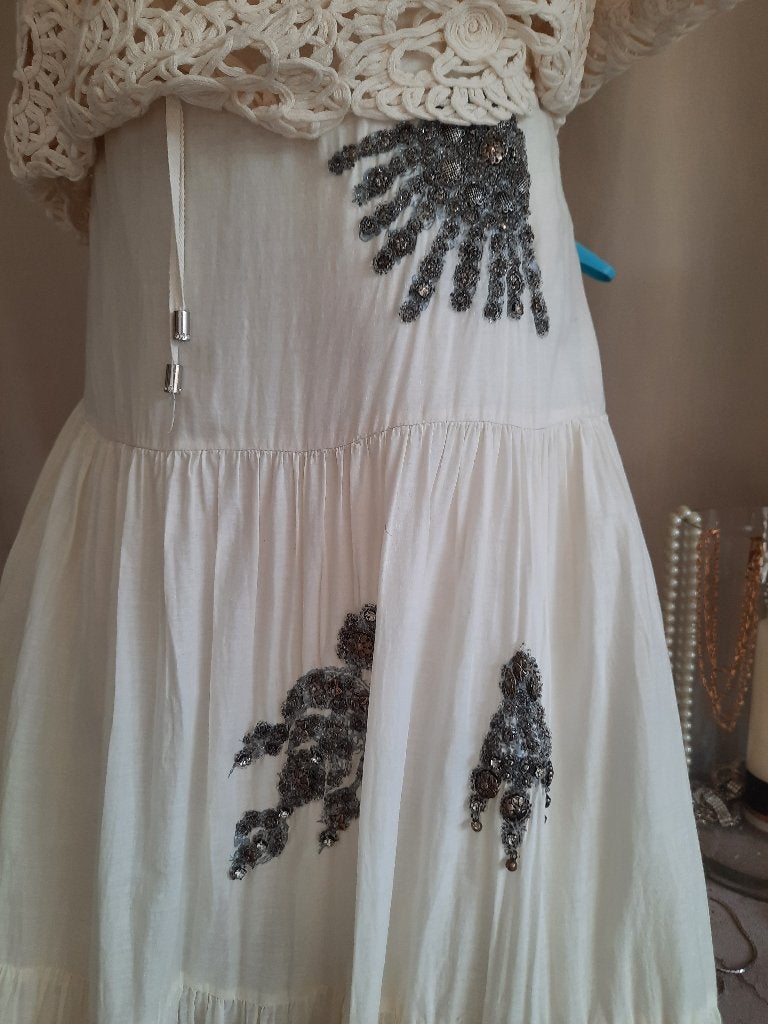 Prachtige lange rok, Kleding | Dames, Beige, Maat 42/44 (L), Ophalen of Verzenden, L.J