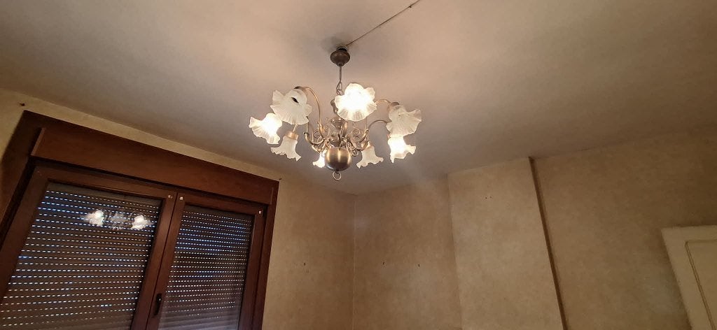 Lustre (Métal & verre), Ophalen, Glas