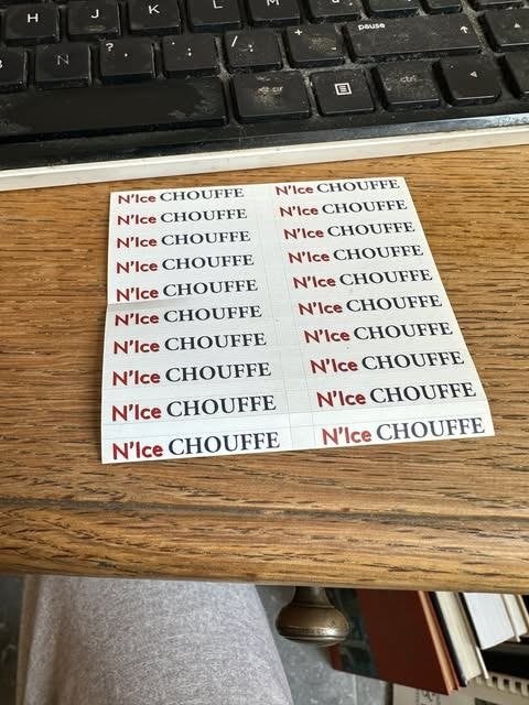 Petit set de stickers N'ice Chouffe, Enlèvement ou Envoi, Neuf, Autres types, Autres marques