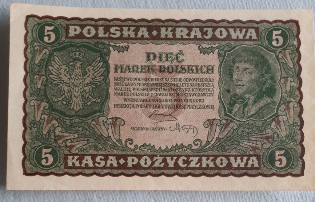 POLOGNE/POLOGNE : 5 23 MARS 1919 P 24 UNC ! !, Enlèvement ou Envoi, Pologne, Billets en vrac