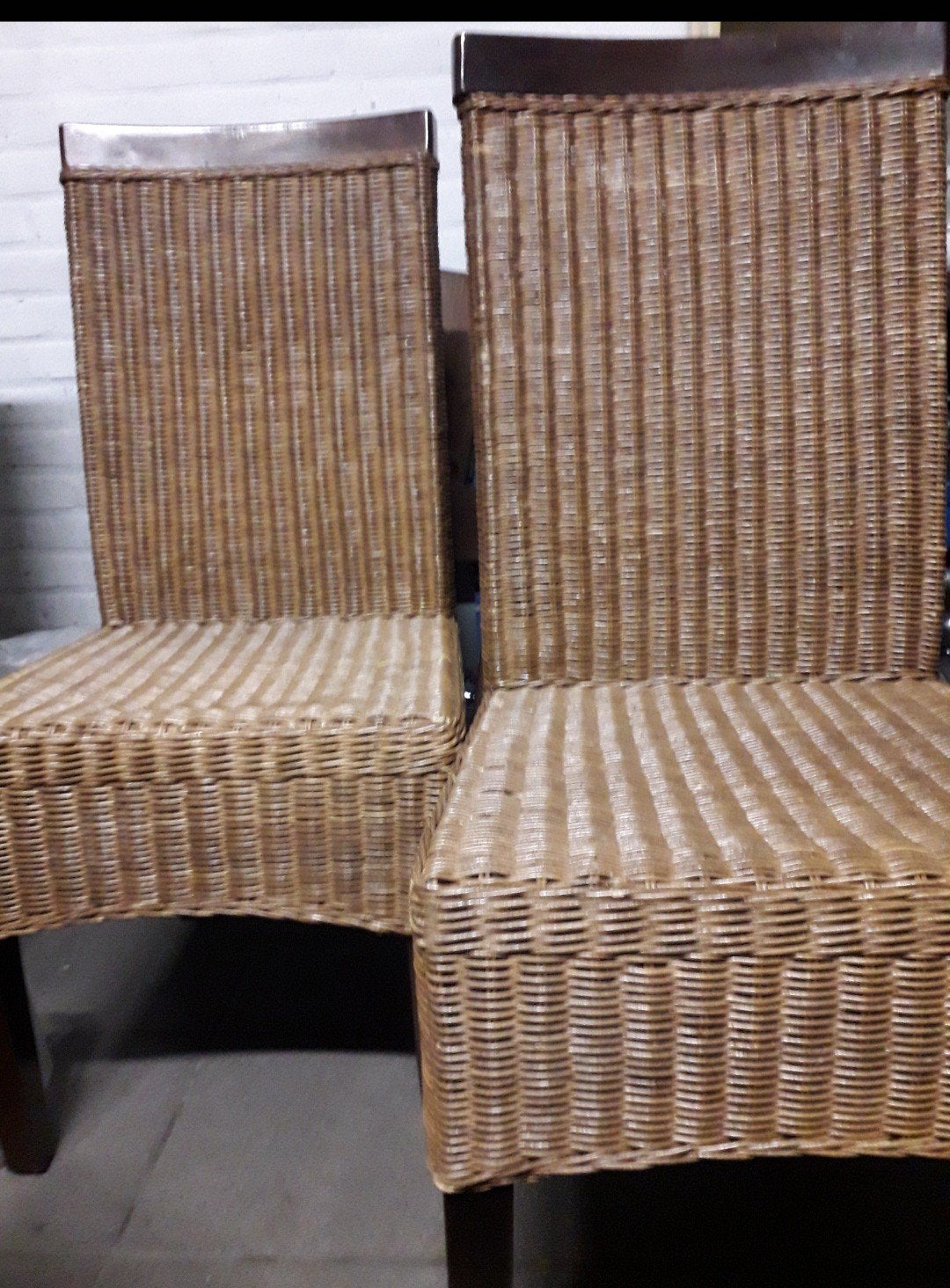 6 rieten stoelen, Enlèvement