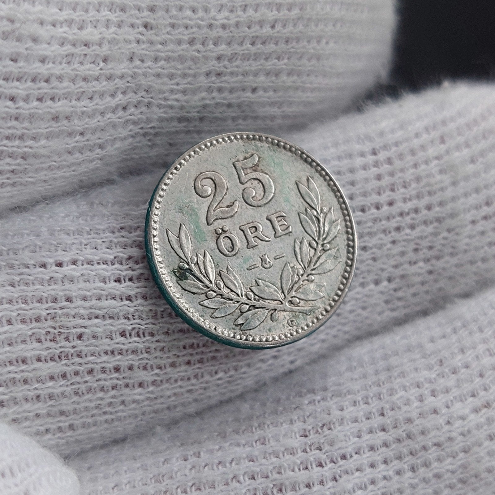 Pièce de monnaie / Suède / 25 Ore / 1939 / Argent, Timbres & Monnaies, Enlèvement ou Envoi, Monnaie en vrac, Argent