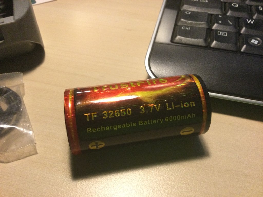 Big Blue Divelight Spare battery “Trustfire” Li-ion 32650, Ophalen of Verzenden, Nieuw, Duiklamp