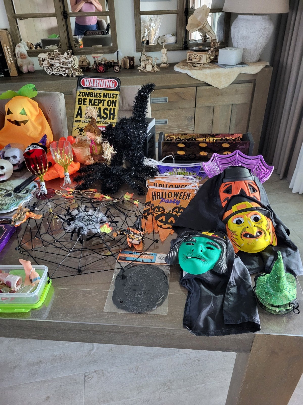 Halloween 38 stuks . Van lange pruik lichtgevende spookjes e, Ophalen