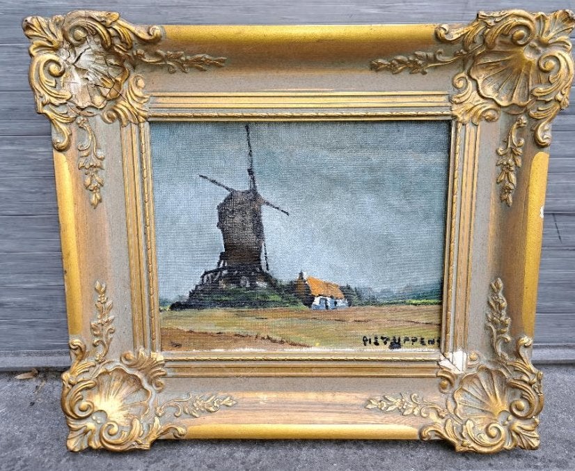 Huile sur toile signe piet lippens, Enlèvement ou Envoi, Toile