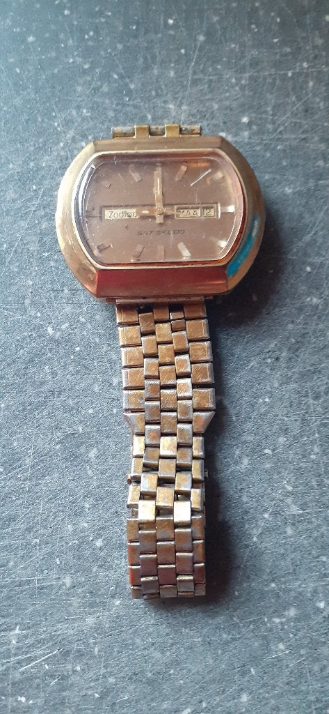 Zodiac SST 36000 – Vintage Automatic, Handtassen en Accessoires, Horloges | Heren, Ophalen of Verzenden, Gebruikt, Polshorloge