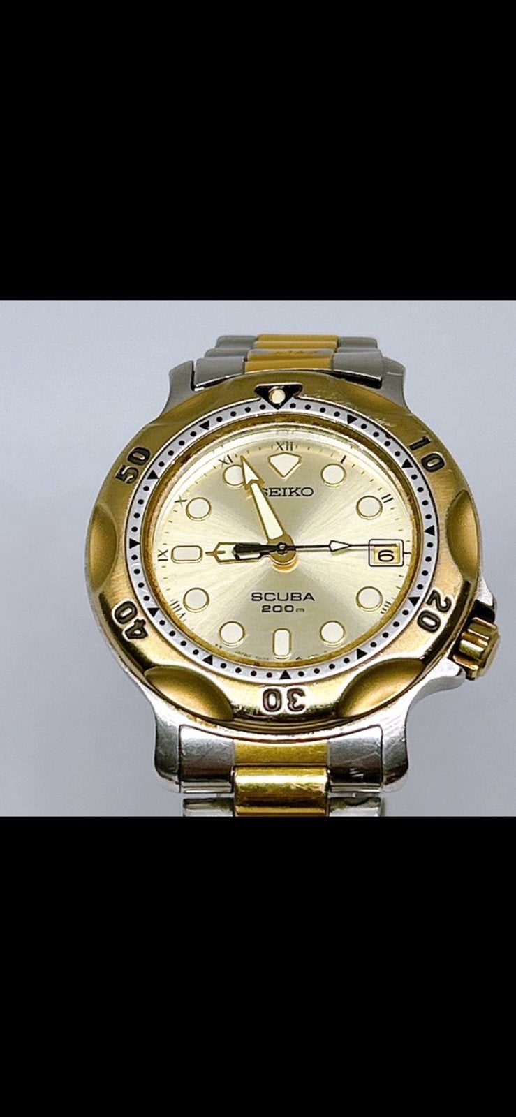 SEIKO - scuba - 5H25-6000, Ophalen of Verzenden, Zo goed als nieuw, Seiko