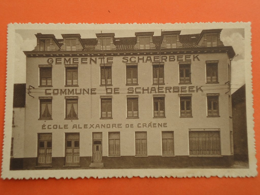 Blankenberge - Uytkerke Ecole De Craene Façade principale, Ophalen of Verzenden, 1920 tot 1940, Ongelopen, West-Vlaanderen