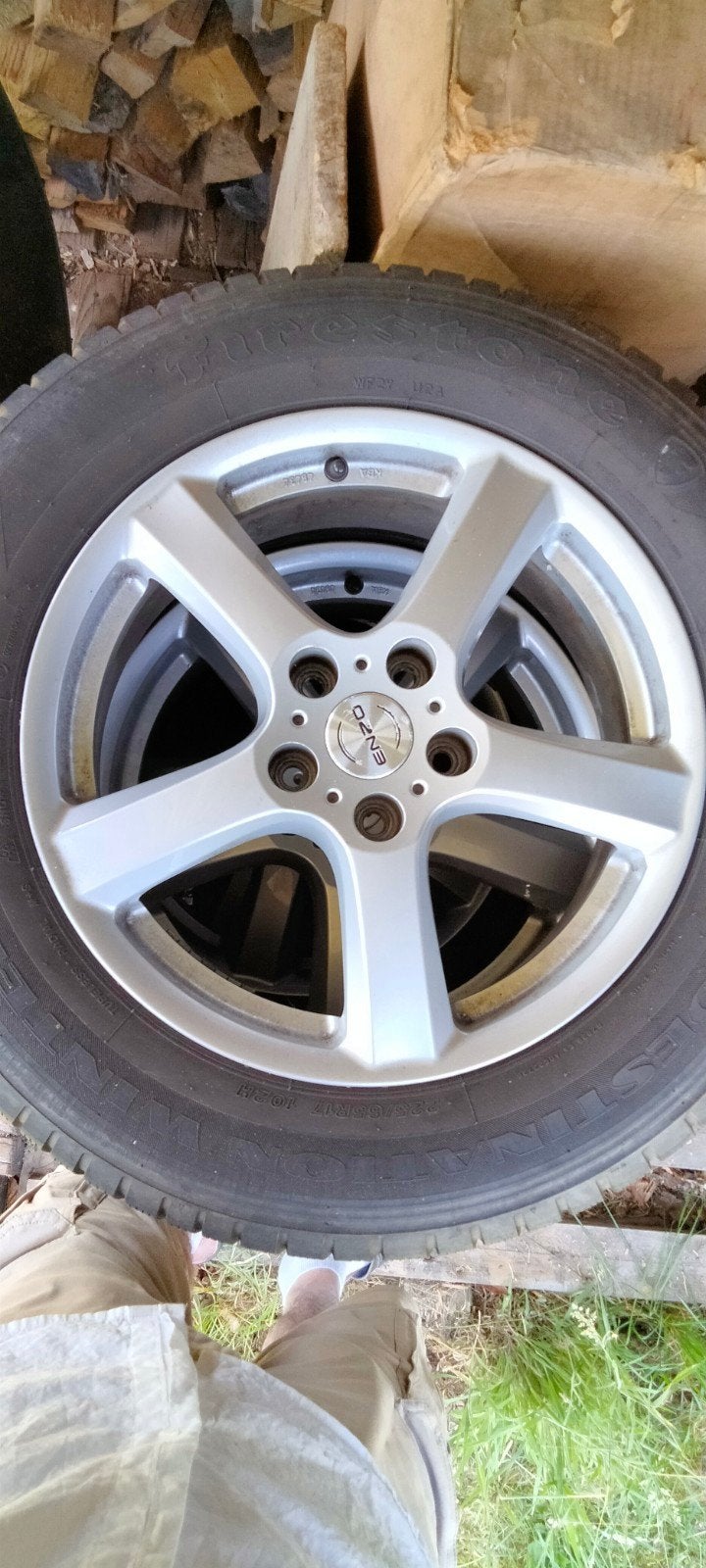 4 Enzo velgen EBY_5 5 gaten met winterbanden Firestone, Auto-onderdelen, Banden en Velgen, Velg(en), Ophalen