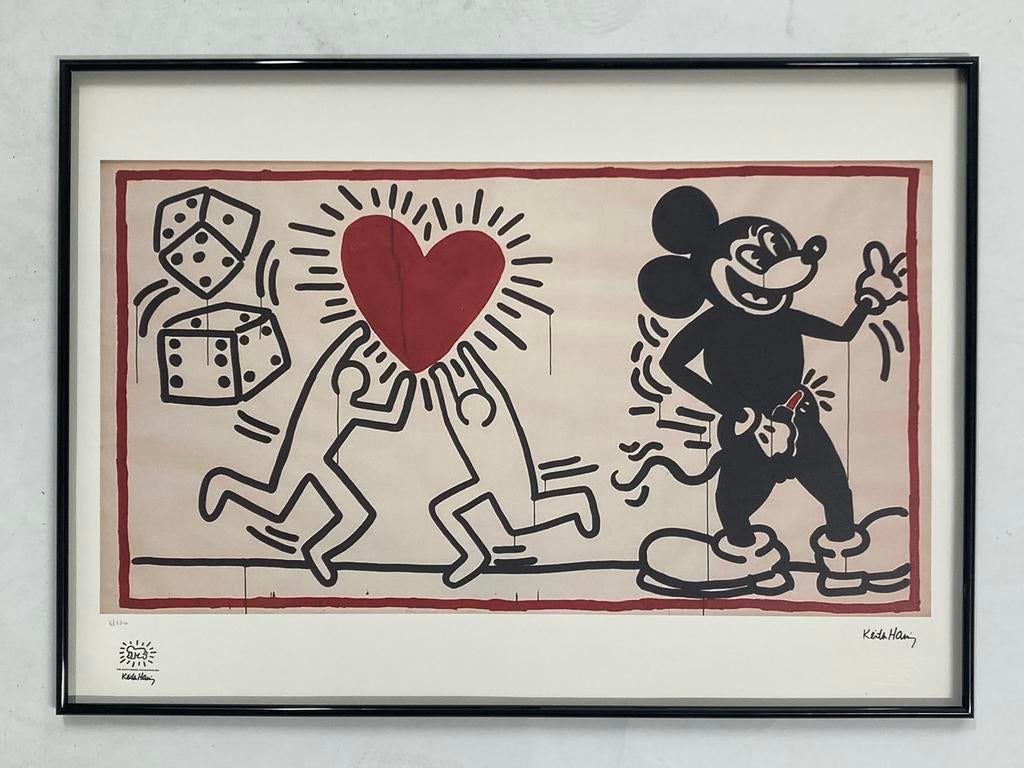 Keith Haring: lithografie op groot formaat, Ophalen of Verzenden