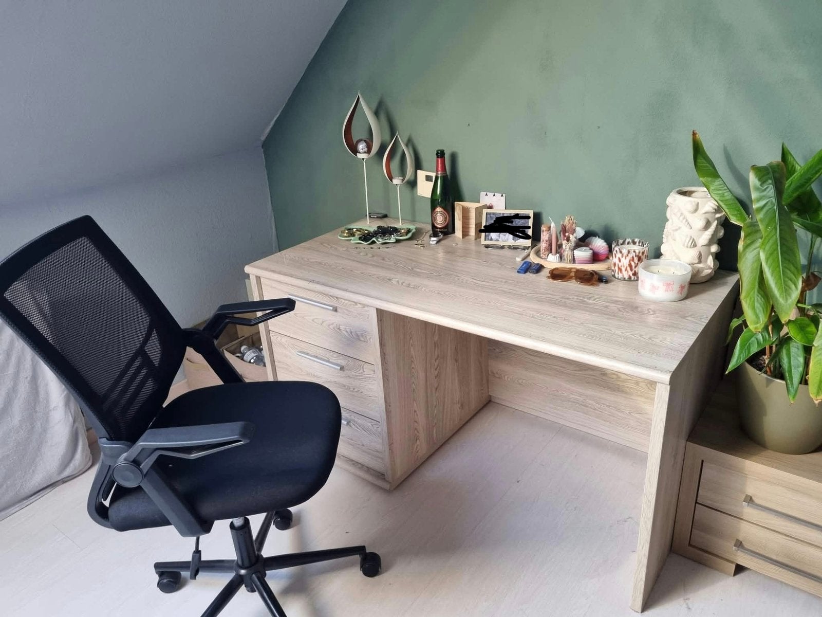 Bureau & bureaustoel, Maison & Meubles, Bureau d'écolier, Avec tiroirs, Comme neuf, Bois