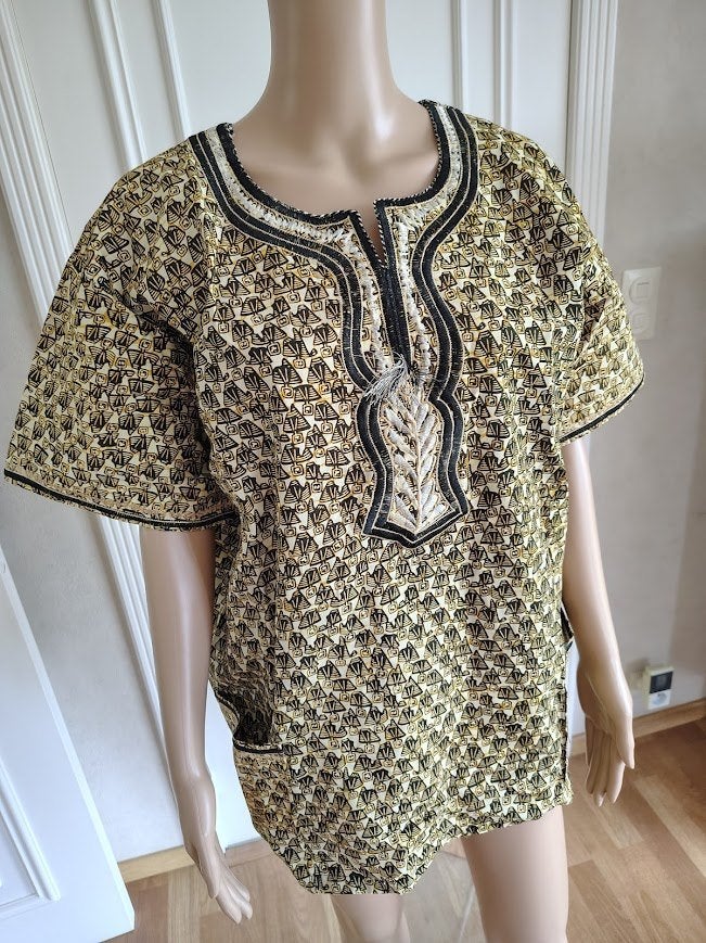 afrikaanse blouse, Kleding | Dames, Blouses en Tunieken, Zo goed als nieuw, Maat 38/40 (M), Verzenden