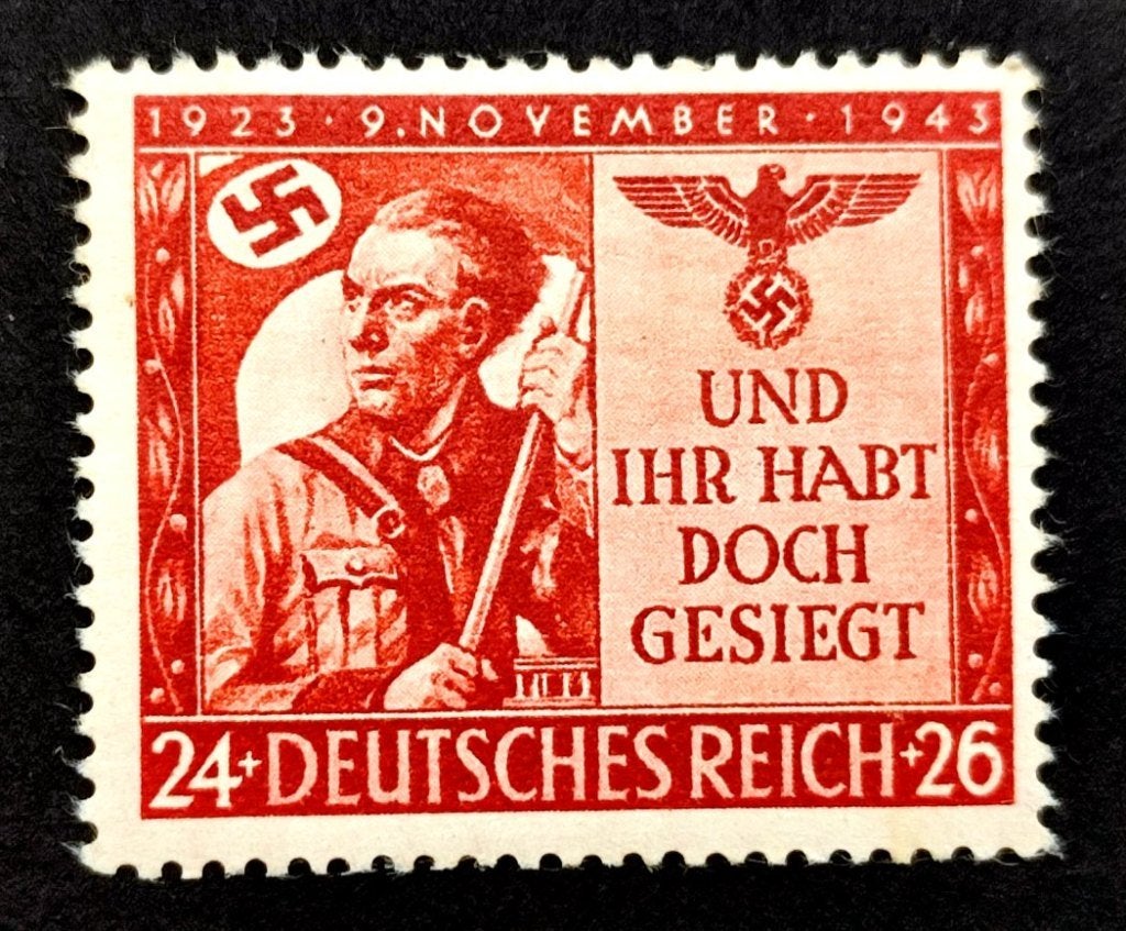 Dt.Reich:20ste verjaardag bierkellerputsch 1943 POSTFRIS-, Postzegels en Munten, Ophalen of Verzenden, Overige periodes, Postfris