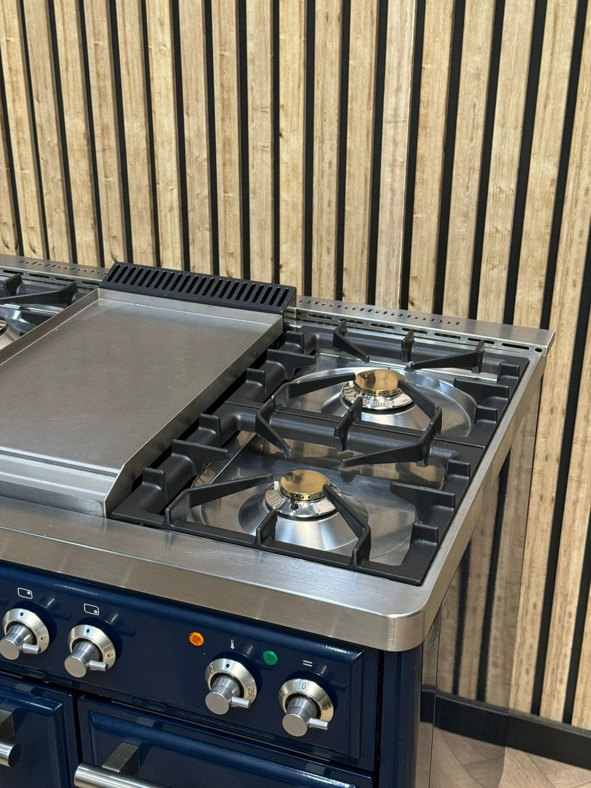 Luxe Boretti Majestic Blauw 100cm Gas Dubbele Oven, Elektronische apparatuur, Ophalen of Verzenden, Gas