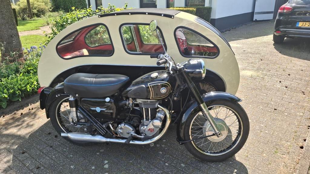 AJS 18S 1956 500 cm3. Busmar Astral vers 1960., Motos, Particulier