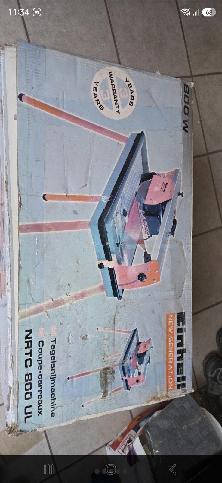 tegelsnijmachine, Ophalen of Verzenden