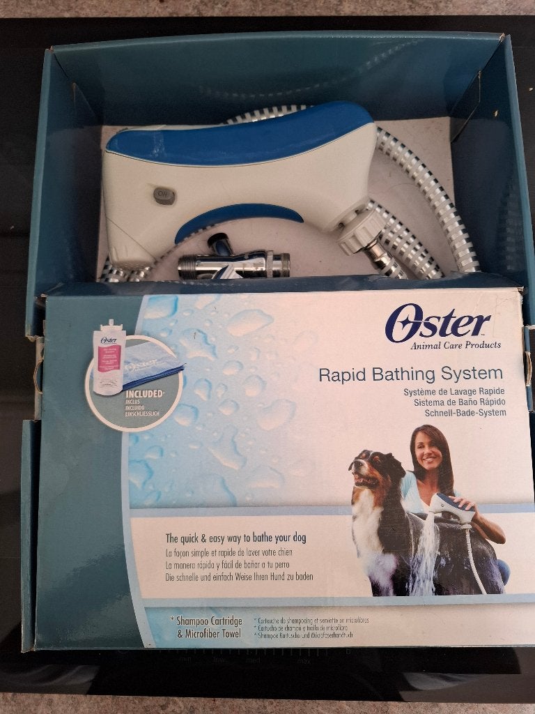 OSTER snelwassysteem voor honden, Dieren en Toebehoren, Overige merken, Verzenden, Gebruikt, Overige typen