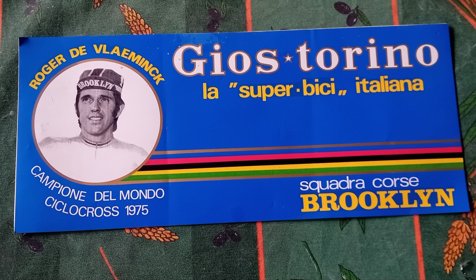 original stikers 1975 gios-torino team  pro R.D.V"BROOKLYN", Vélos & Vélomoteurs, Enlèvement