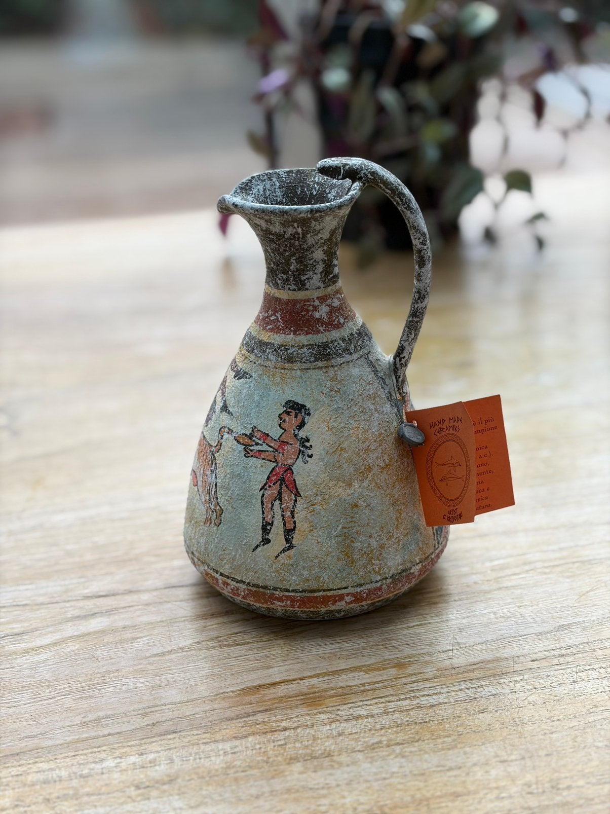 Oud-Griekse kan Keramiek Handmade Kreta, Ophalen of Verzenden