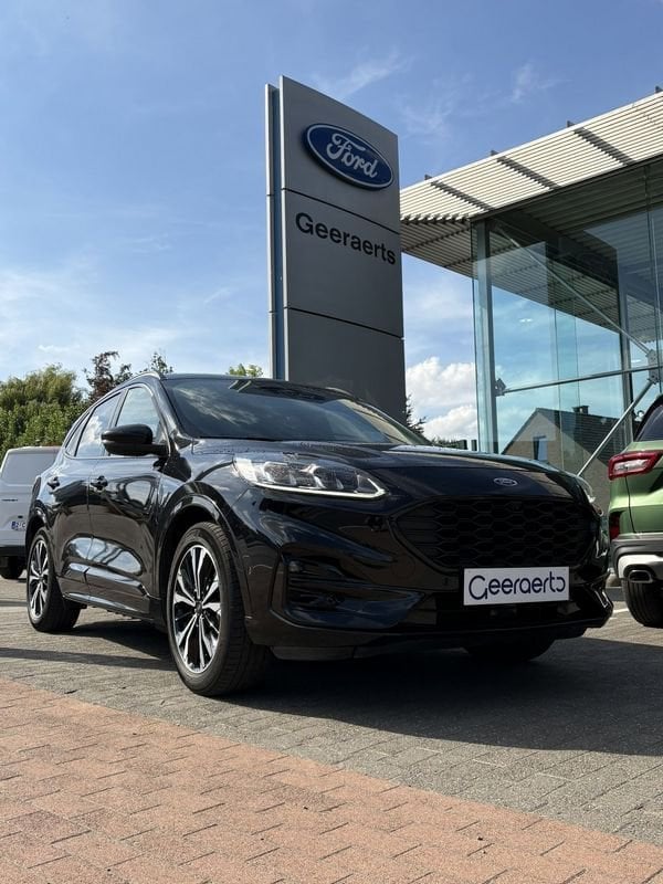 Ford Kuga ST-Line X PHEV AUT, Auto's, Gebruikt, Zwart, 4 cilinders, Alcantara