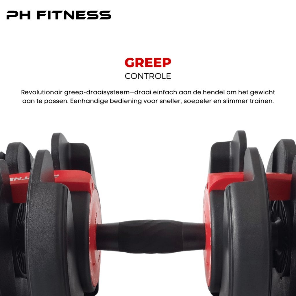 Premium Verstelbare Dumbbells Set 2x24KG Halters, Sport en Fitness, Ophalen, Nieuw, Overige typen