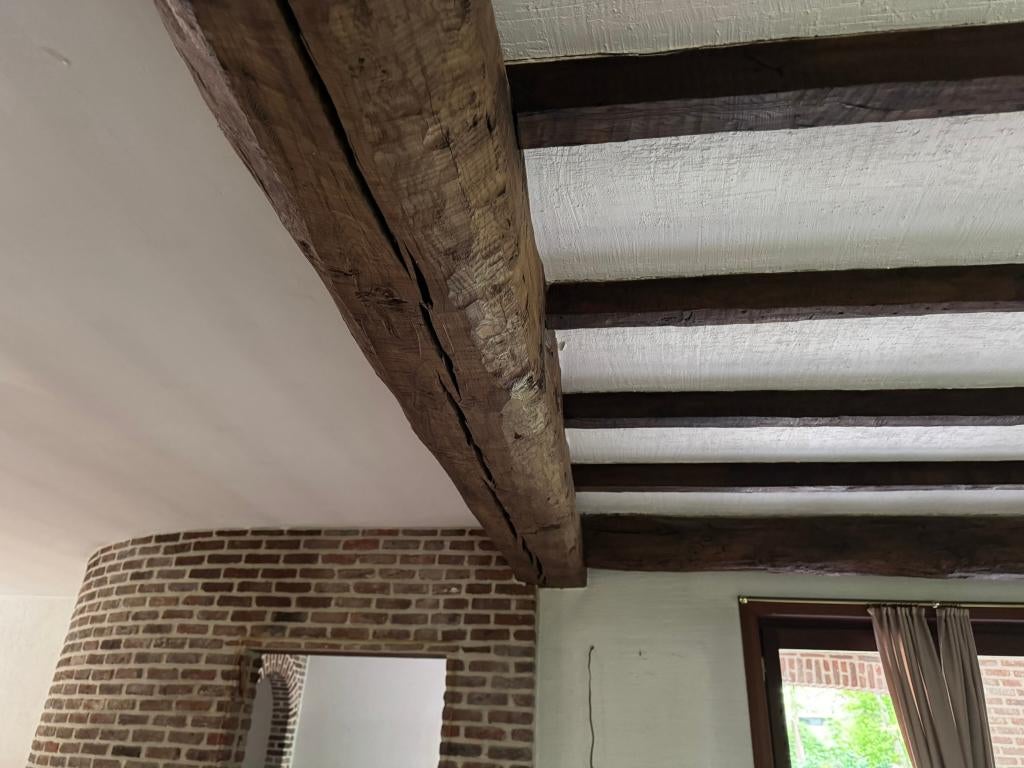 Oude eiken balken, Doe-het-zelf en Bouw, Hout en Planken, Ophalen, Gebruikt, Eiken, Balk