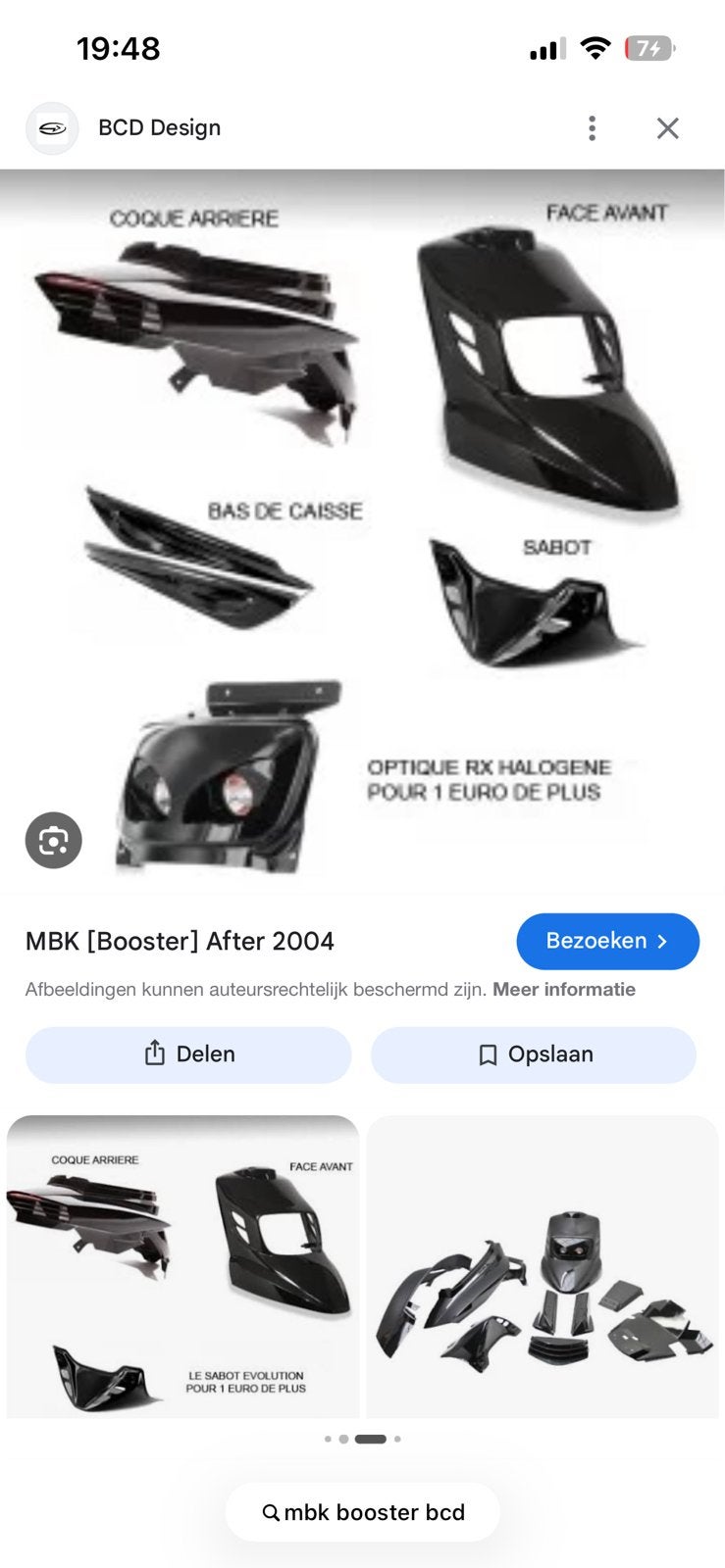 Mbk booster na 2004 bcd kappen gezocht, Enlèvement, Comme neuf