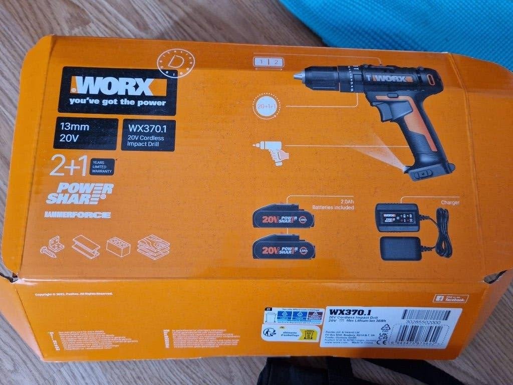 Worx 20V boormachine, Doe-het-zelf en Bouw, Gereedschap | Handgereedschap, Ophalen, Zo goed als nieuw, Accuboormachine, Overige merken