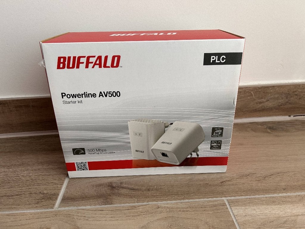 Buffalo Powerline AV500 Starter Kit - Wifi via stroom, Enlèvement ou Envoi, Neuf, Buffalo