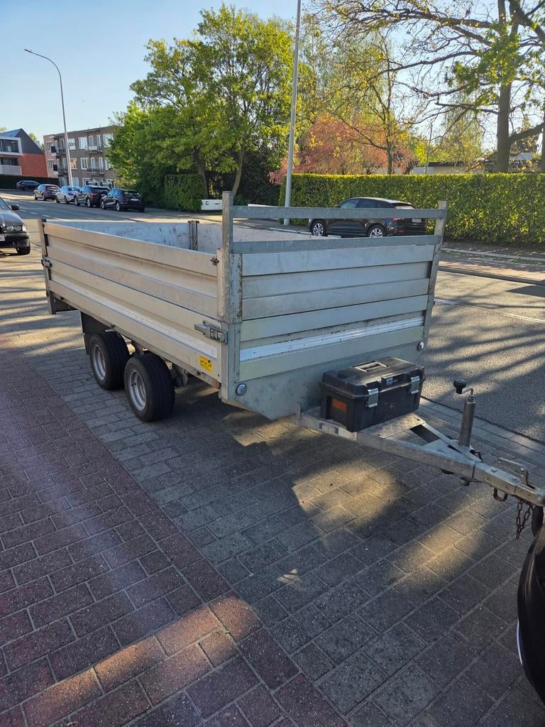 Plateau aanhangwagen Ongeremd, Auto diversen, Aanhangers en Bagagewagens, Ophalen