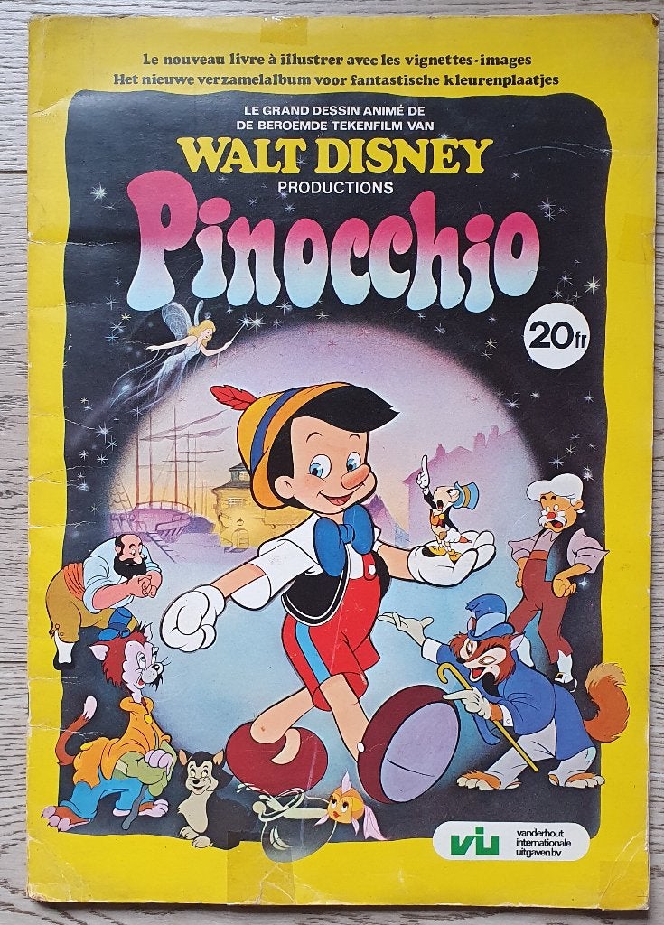 Le nouveau livre à illustrer Pinocchio Walt Disney, Enlèvement ou Envoi