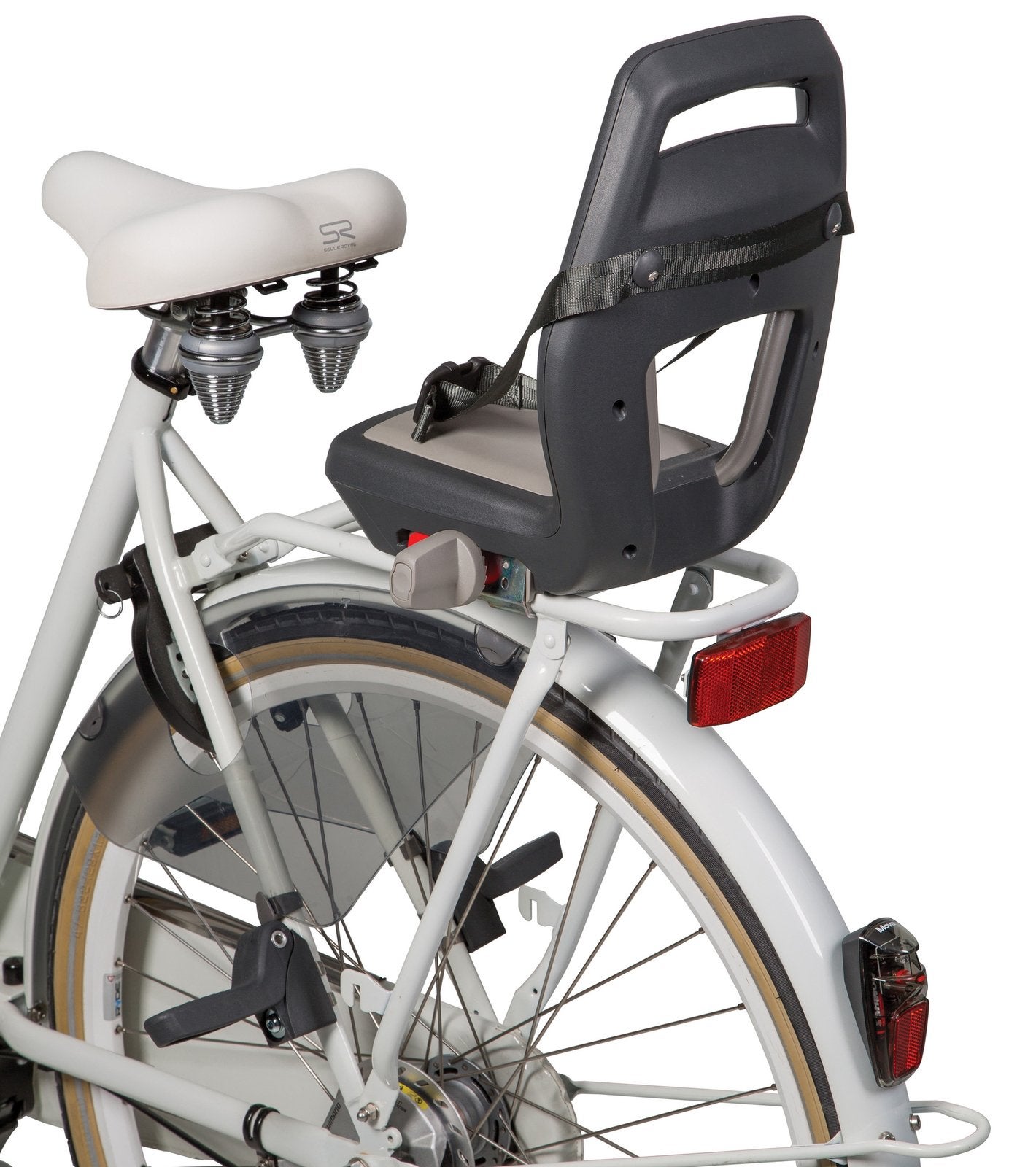 Qubbel fietsstoel en voetsteunen, Ophalen, Gebruikt, 22 t/m 36 kg, Voetsteuntjes
