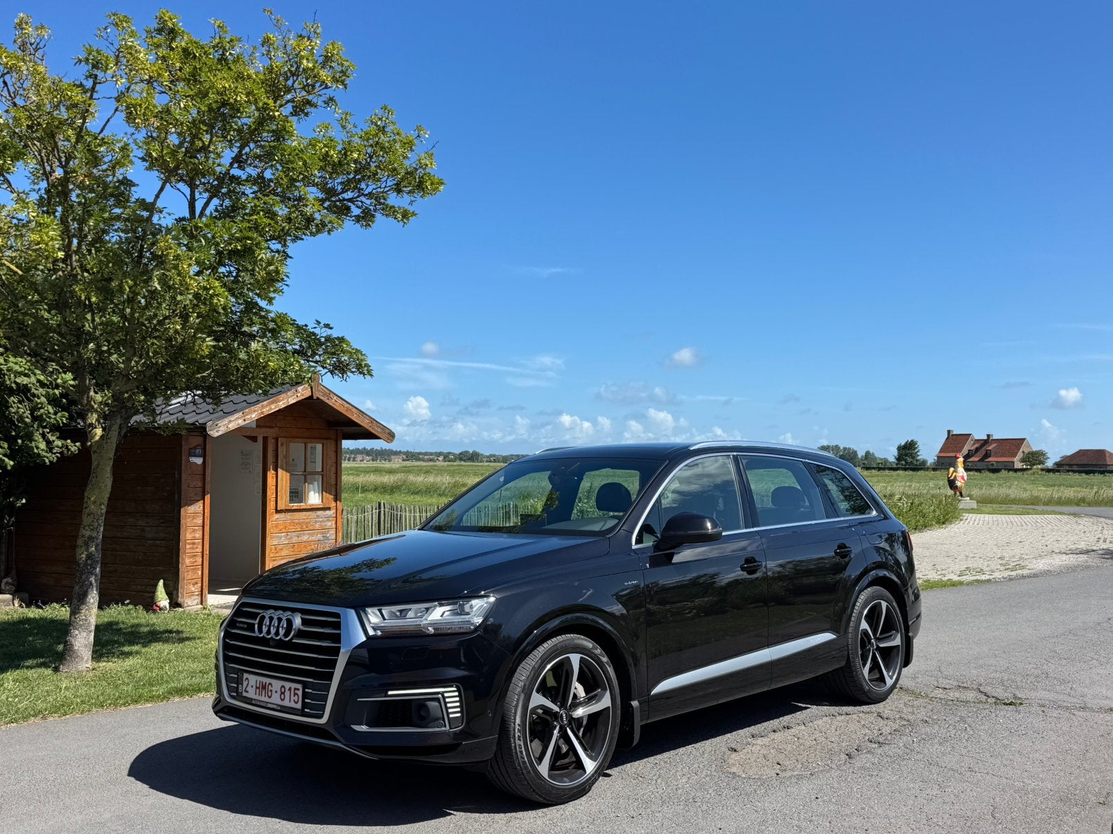 AUDI Q7, Auto's, Automaat, Zwart, 5 zetels, Particulier