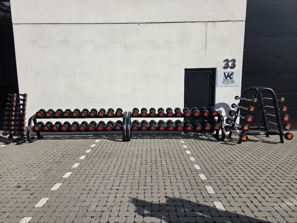 Ziva dumbbell set 1 t/m 50 kg + set barbells 10 t/m 30kg, Enlèvement, Comme neuf, Bras, Haltère