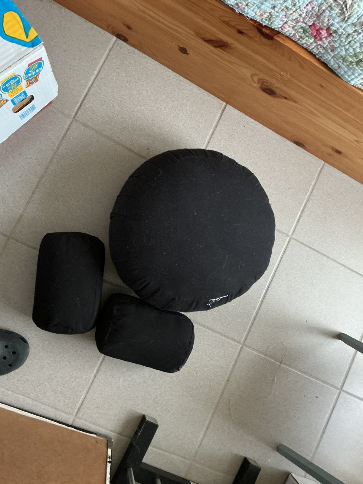 Zafu kussen, Enlèvement, Utilisé