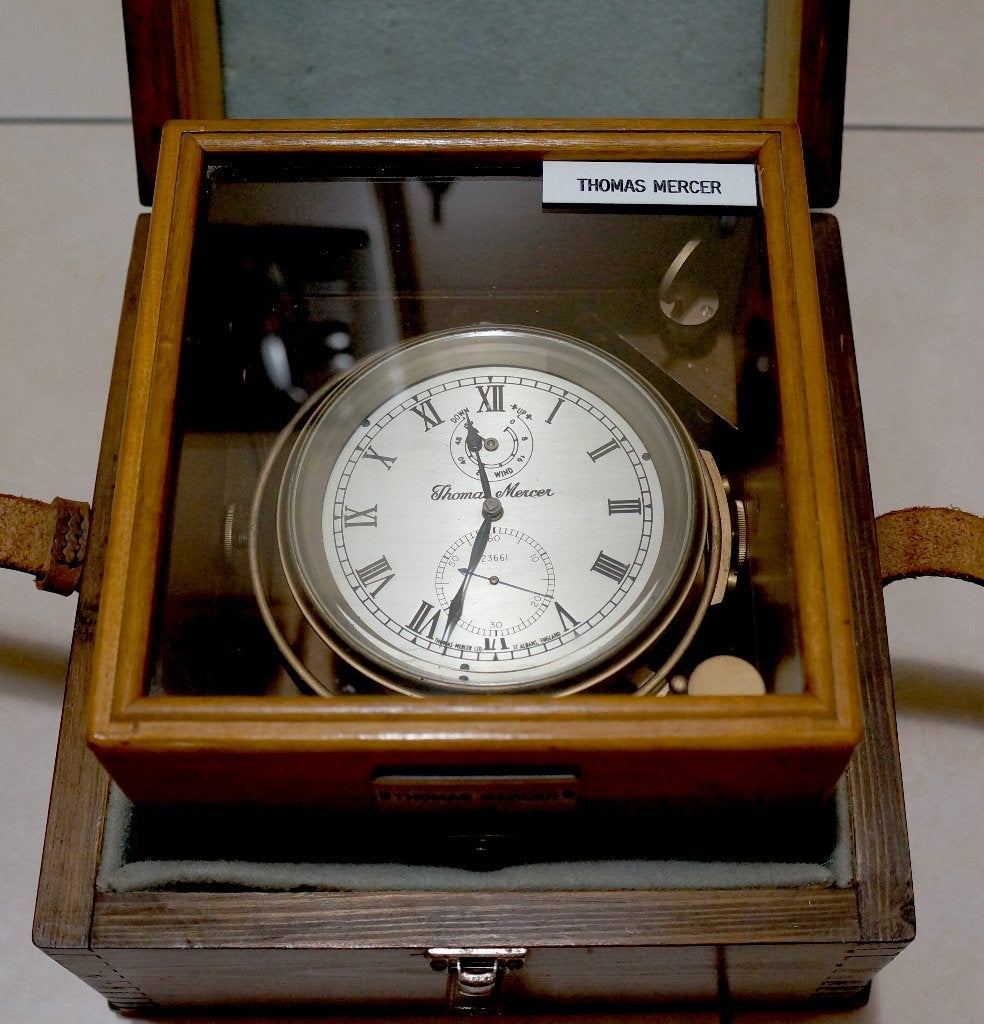 Marine Dek Chrono Thomas Mercer, Handtassen en Accessoires, Horloges | Heren, Ophalen, Gebruikt