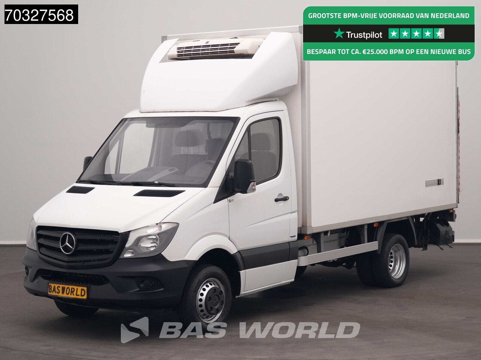 Mercedes Sprinter 516 CDI Laadklep Zijdeur FRC Koelwagen The, Auto's, Bestelwagens en Lichte vracht, Stof, Gebruikt, Euro 6, 4 cilinders